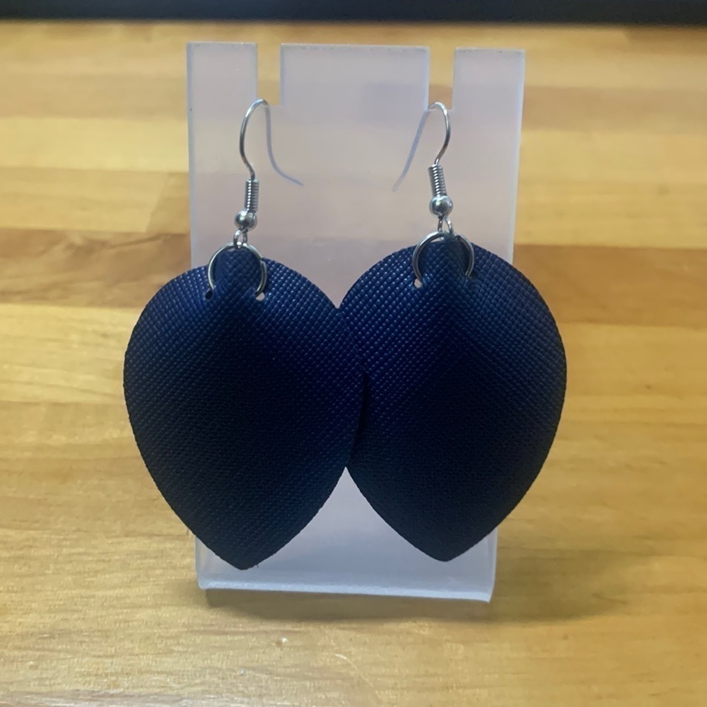 3/$24 NEW Fun Fashion Earrings-Dark Blue